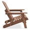 Casafield Oversized Folding Adirondack Chair, Cedar Wood Outdoor Fire Pit Lounge Chairs for Patio, Deck, Yard, Lawn and Garden Seating, Partially Pre-Assembled - Espresso